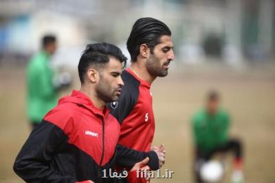 تمرین اختصاصی مدافع همیشه نیمکت نشین پرسپولیس