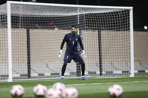 عکس پیام خاص بیرانوند تا پای جان برای ایران!