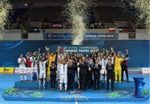 اعلام جدیدترین رنكینگ تیم های ملی فوتسال جهان، ایران همچنان ششم جهان و اول آسیا