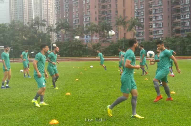 برگزاری آخرین تمرین تیم ملی قبل از دیدار مقابل هنگ كنگ